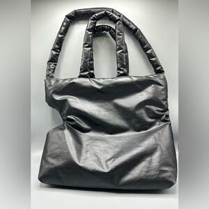 KASSL EDITIONS Pillow Puffy Oil Black Dog Carrier Bag